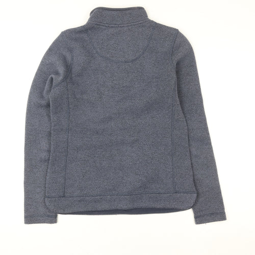 Weird Fish Blue 1/4 Zip Fleece Sweatshirt Unisex Adults Size 8 Regular Fit
