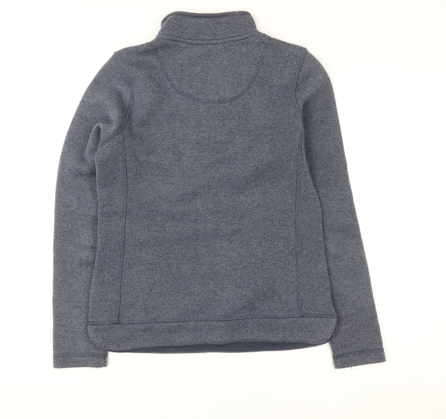 Weird Fish Blue 1/4 Zip Fleece Sweatshirt Unisex Adults Size 8 Regular Fit
