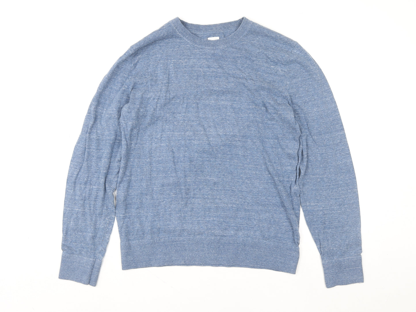 GAP Men Blue Crew Neck Knit Pullover Sweatshirt M Regular Fit