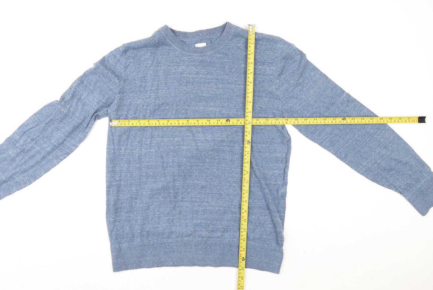 GAP Men Blue Crew Neck Knit Pullover Sweatshirt M Regular Fit