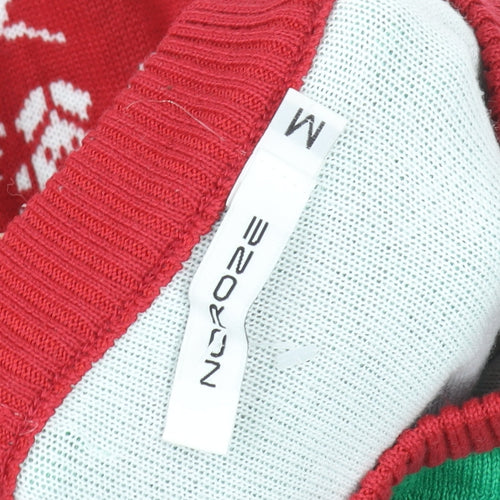 Nokkon Men's Multicoloured M Christmas Fair Isle Pullover Jumper