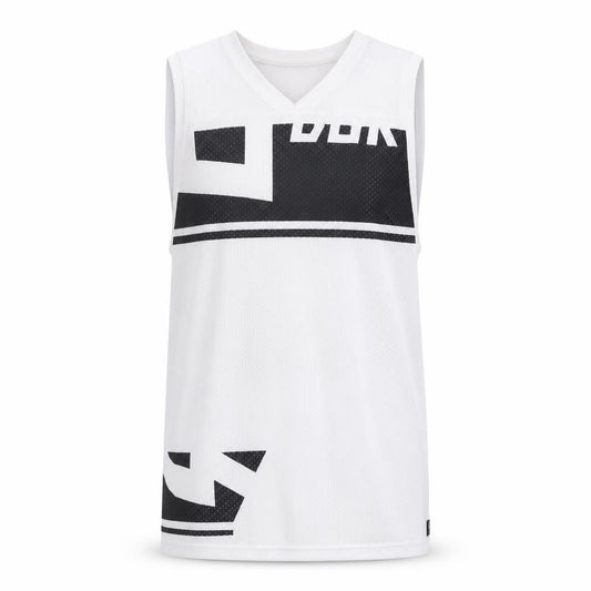 Reebok Mens White Sleeveless Mesh Tank Top L Sports Jersey