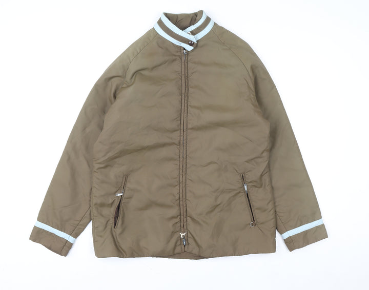 White Stag Men's Brown Puffer Ski Jacket M Winter Nylon