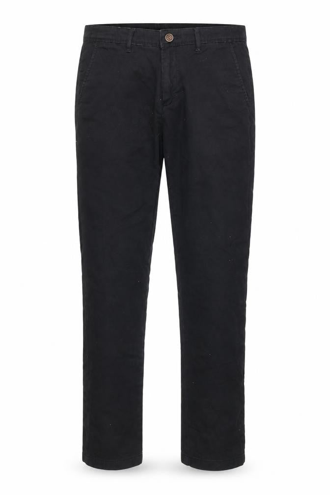 Front view of Jack & Jones Men's Black 32in Straight Fit Stretch Jeans