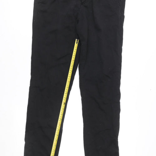 Jack & Jones Men's Black 32in Straight Fit Stretch Jeans