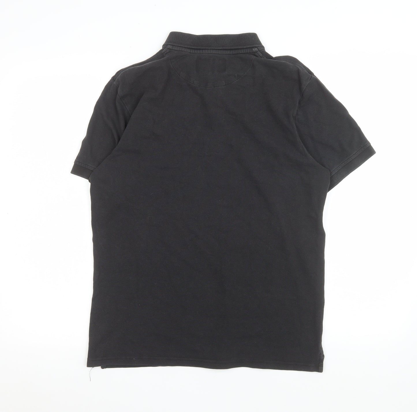 Lyle & Scott Men's Black Cotton Polo Shirt M Casual Style