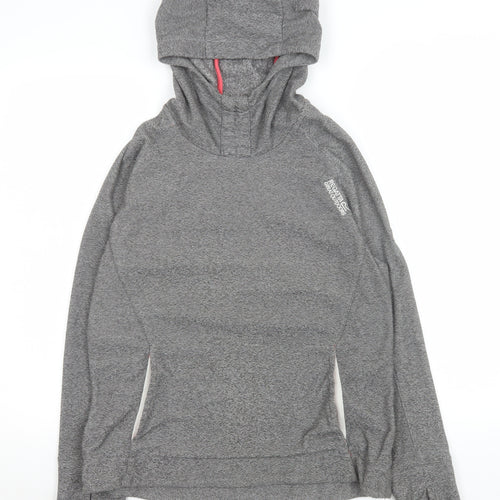 Regatta Women Grey UK 12 Pullover Hoodie Polyester Outdoors Activewear