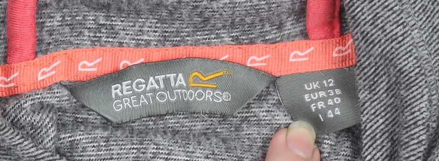Regatta Women Grey UK 12 Pullover Hoodie Polyester Outdoors Activewear