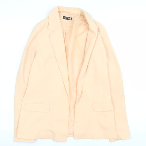 Miss Selfridge Women’s Beige Blazer UK 6 Regular Single-Breasted