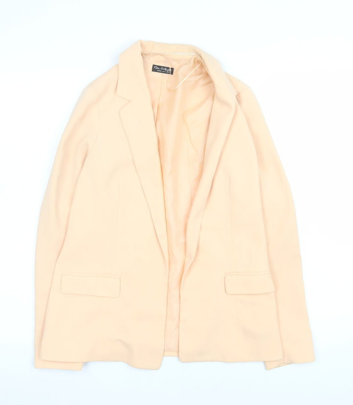 Miss Selfridge Women’s Beige Blazer UK 6 Regular Single-Breasted