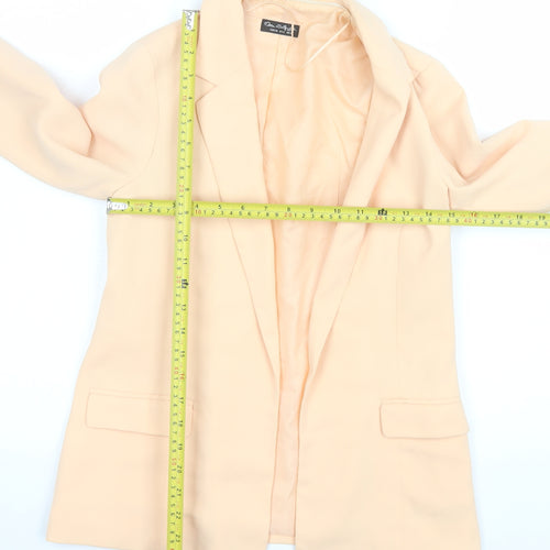 Miss Selfridge Women’s Beige Blazer UK 6 Regular Single-Breasted