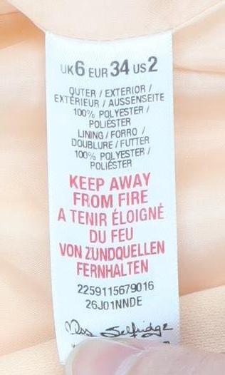 Miss Selfridge Women’s Beige Blazer UK 6 Regular Single-Breasted