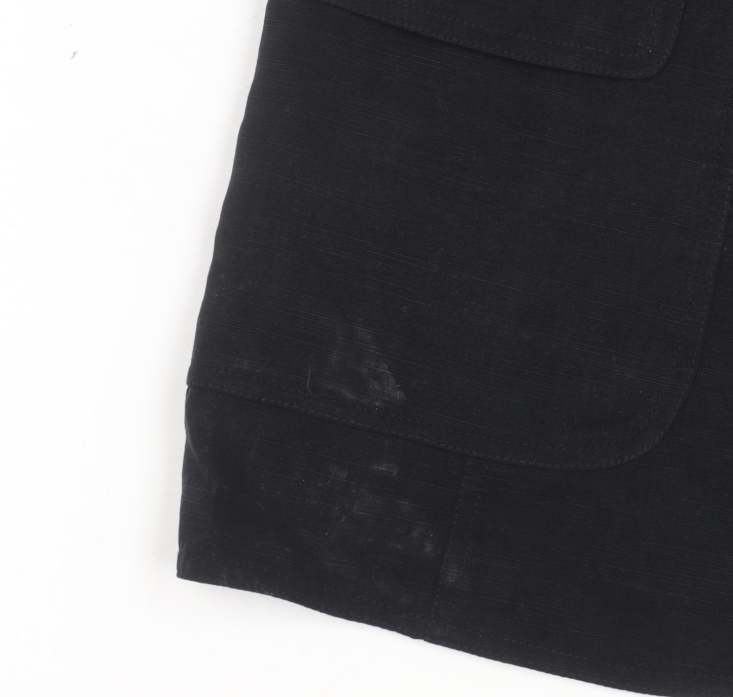 Country Casuals Women's Black Short Sleeve Button Tunic Blouse Size 12