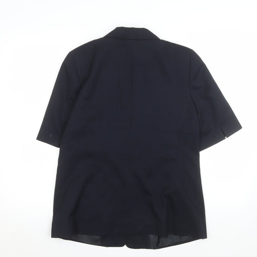 Gelco Black Short Sleeve Button-Up Shirt Size 14 Regular Fit
