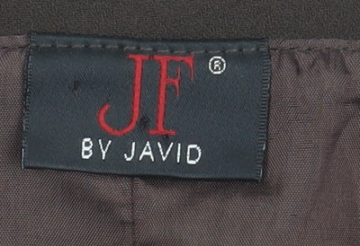 JF by Javid Women's Brown Polyester Short Sleeve Blouse UK 16