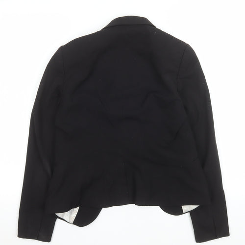 H&M Women’s Black Tailored Blazer Size 8 Regular Fit One Button