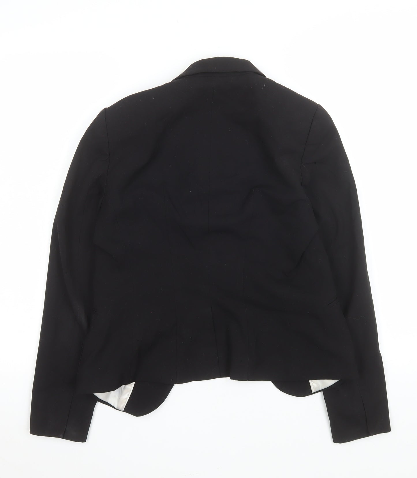 H&M Women’s Black Tailored Blazer Size 8 Regular Fit One Button