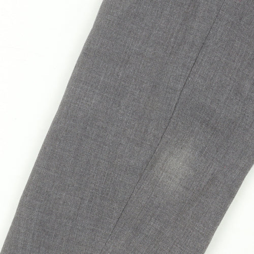 H&M Women Grey Single-Breasted Suit Jacket Size 8 Classic Fit