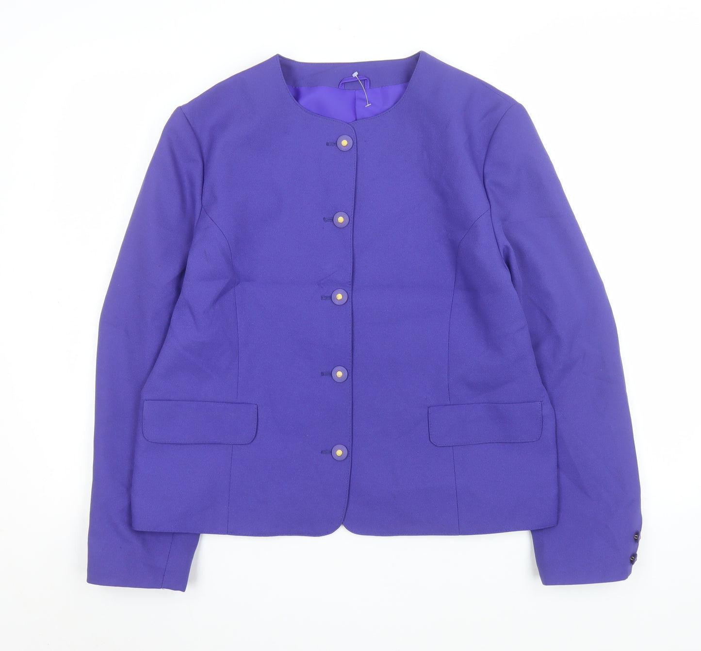 Debenhams Classics Purple Women's Size 14 Blazer Jacket Lined