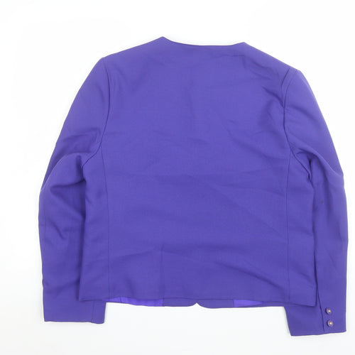 Debenhams Classics Purple Women's Size 14 Blazer Jacket Lined