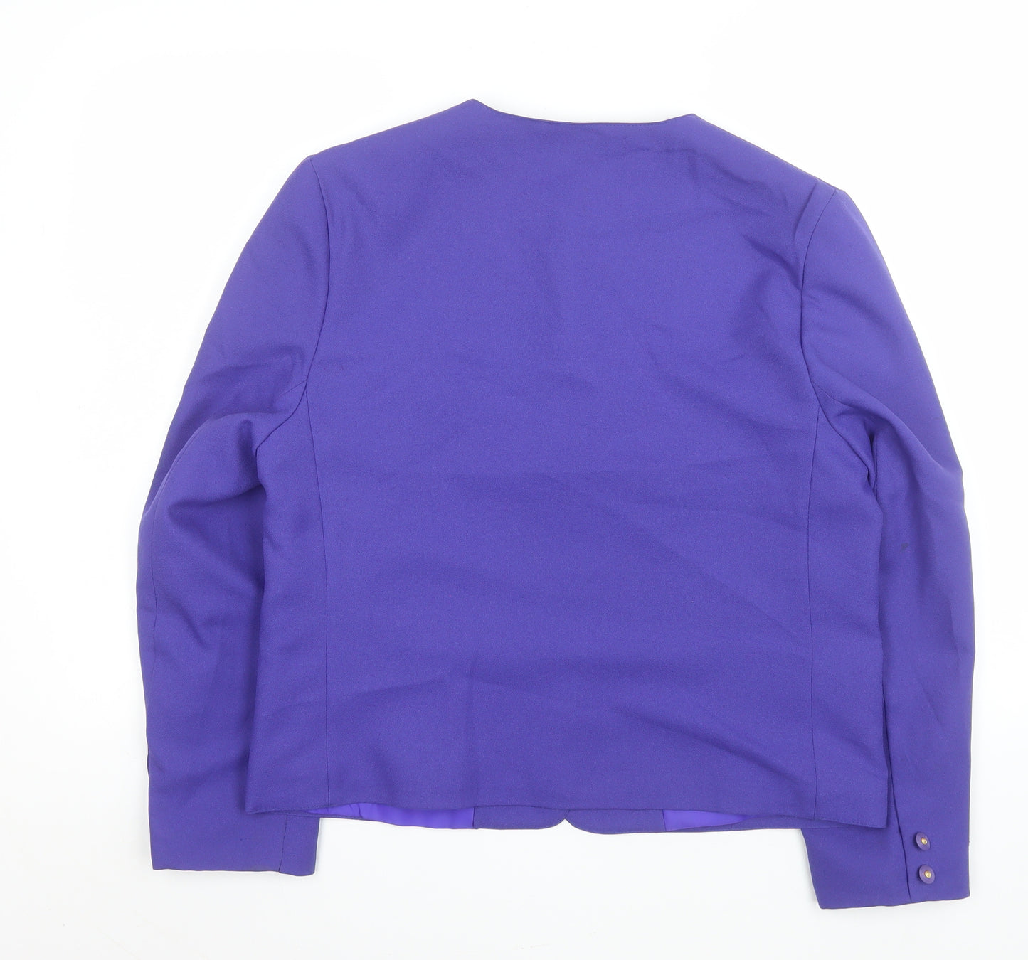 Debenhams Classics Purple Women's Size 14 Blazer Jacket Lined