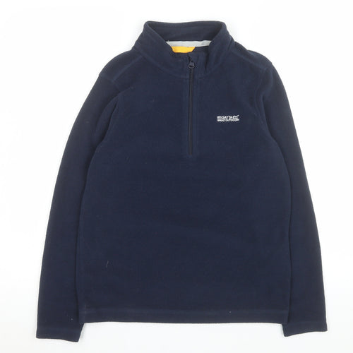 Regatta Great Outdoors Navy 1/4 Zip Fleece Sweatshirt Teens 13Y 158