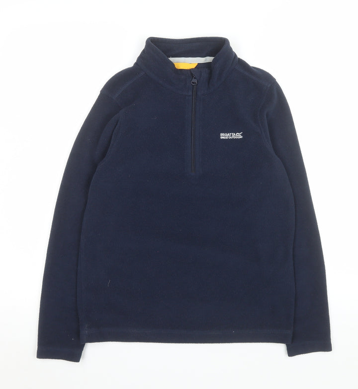 Regatta Great Outdoors Navy 1/4 Zip Fleece Sweatshirt Teens 13Y 158