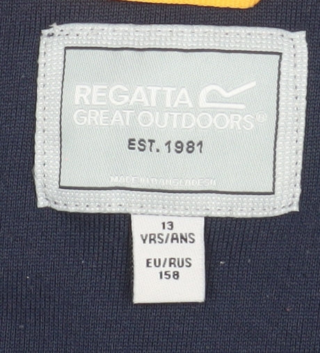 Regatta Great Outdoors Navy 1/4 Zip Fleece Sweatshirt Teens 13Y 158