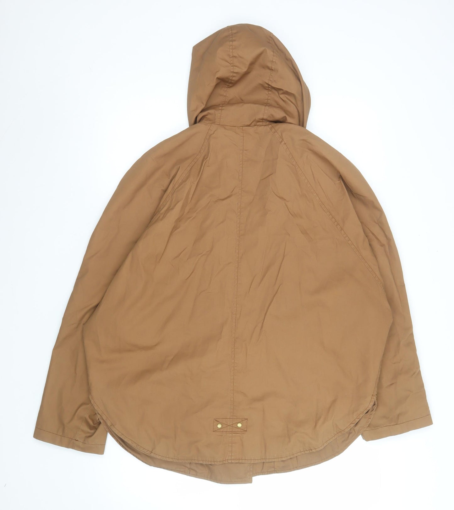 Next Women’s Brown Hooded Anorak Jacket Size 14 Cotton Lined