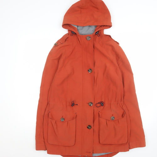 Marks and Spencer Women’s Orange Hooded Parka Jacket Size 10