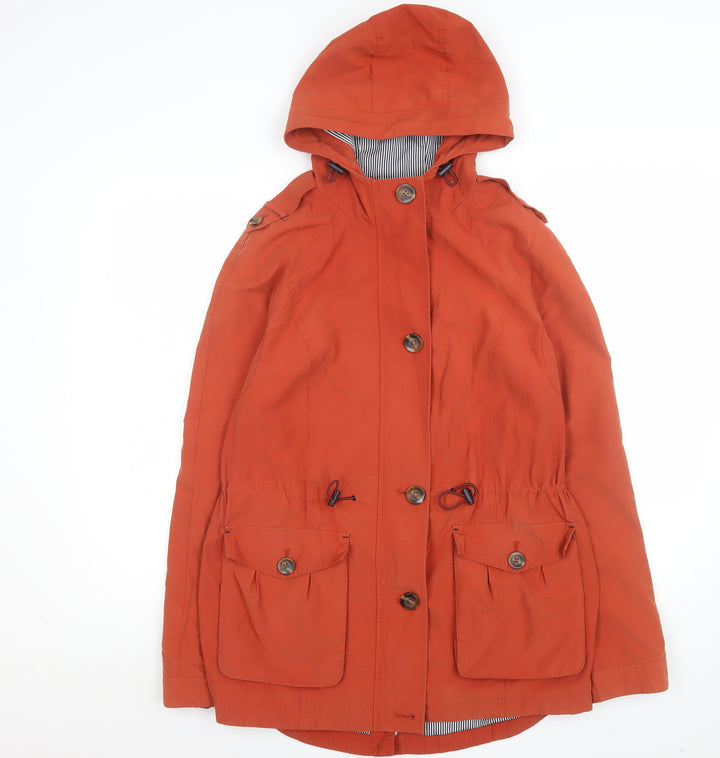 Marks and Spencer Women’s Orange Hooded Parka Jacket Size 10