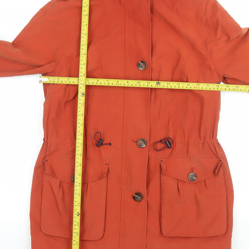Marks and Spencer Women’s Orange Hooded Parka Jacket Size 10
