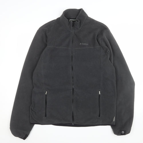 Quechua Men's Black 2XL Fleece Full Zip Jacket Outdoor Hiking