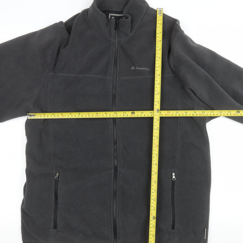 Quechua Men's Black 2XL Fleece Full Zip Jacket Outdoor Hiking