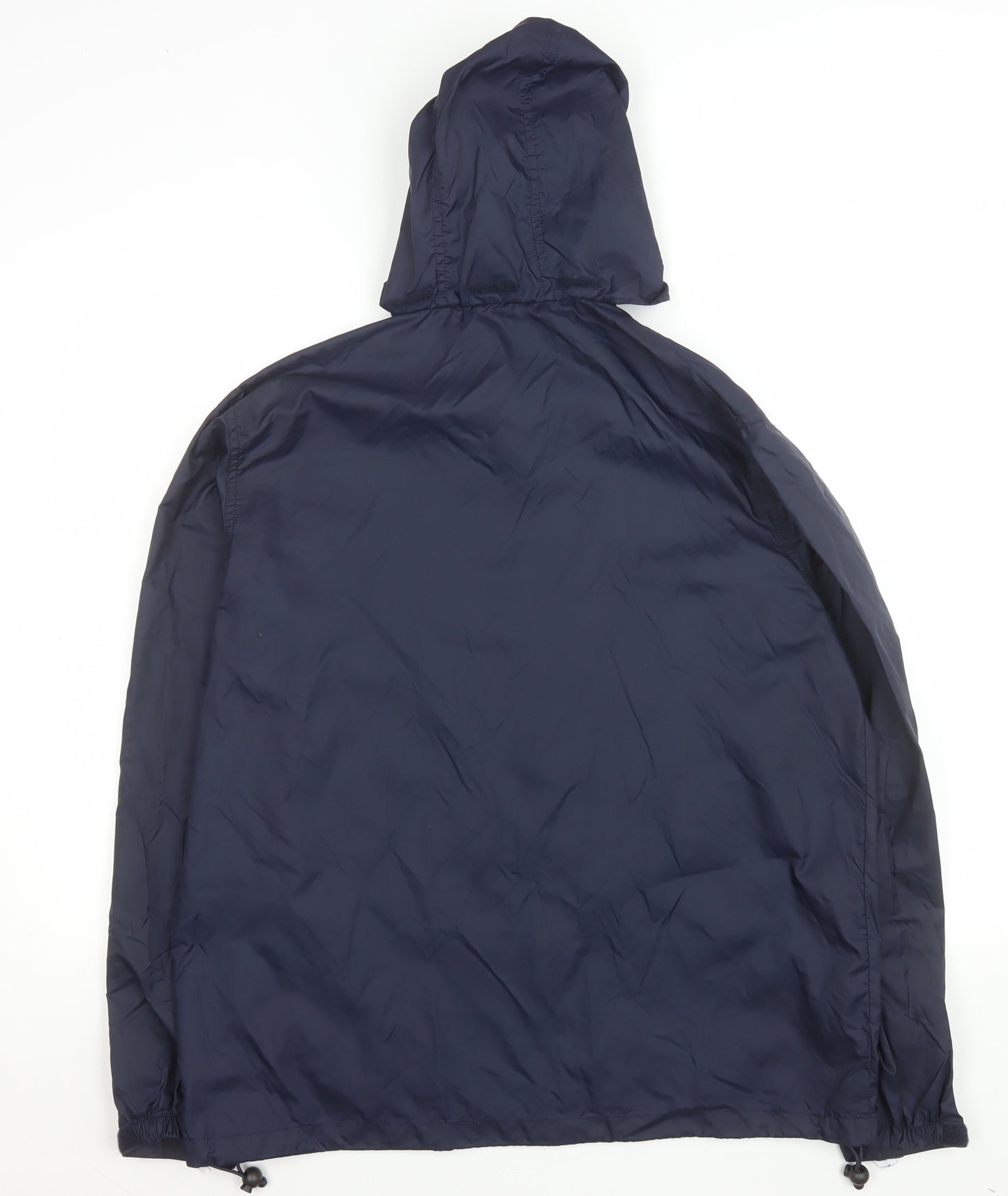Project Basic Men's Blue Hooded Windbreaker Jacket Size M