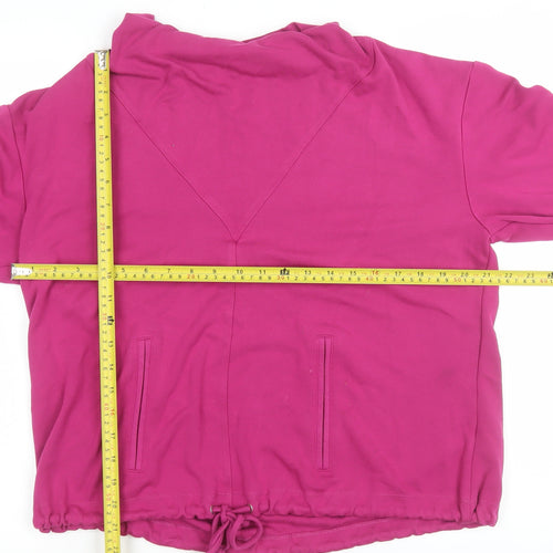Dunnes Stores Women’s Pink Tunic Blouse L Viscose Blend Relaxed Fit
