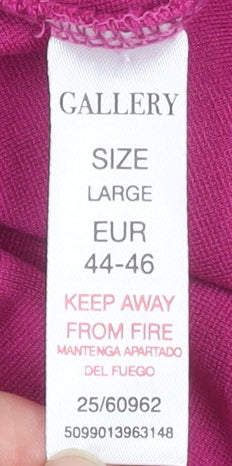 Dunnes Stores Women’s Pink Tunic Blouse L Viscose Blend Relaxed Fit