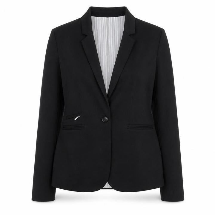 Debenhams The Collection Petite Black Single-Breasted Blazer Size 10