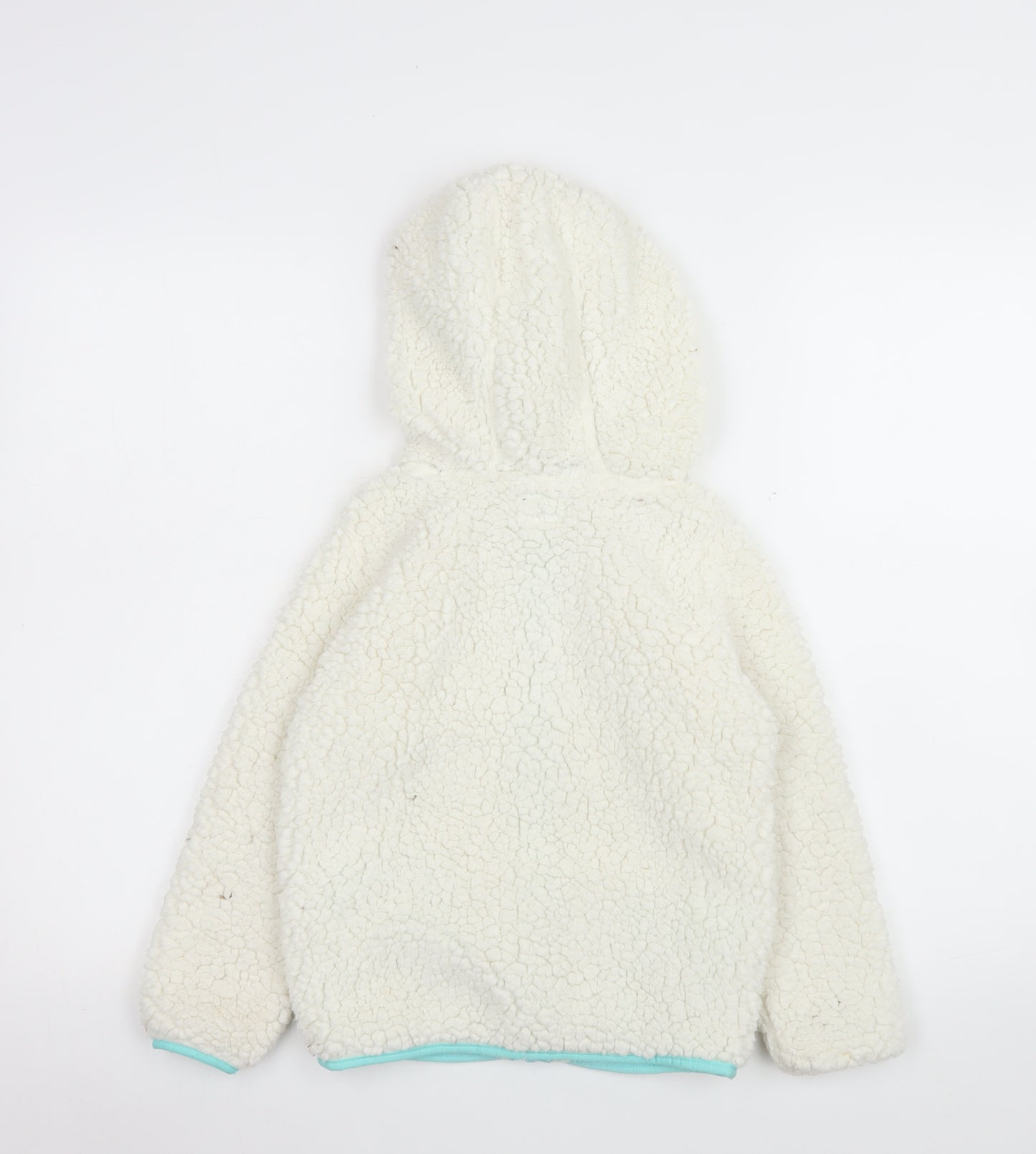 Crane Girls Ivory Hooded Fleece Full Zip Jacket 7-8 Years
