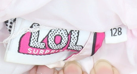 LOL Surprise Girls Pink Hooded Puffer Jacket Coat Age 8 Years
