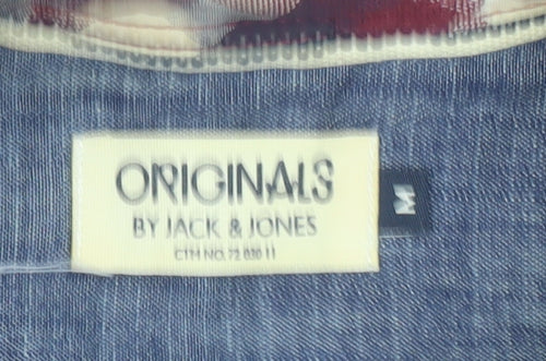 Jack & Jones Men’s Multicoloured Check Cotton Short Sleeve Shirt Size M