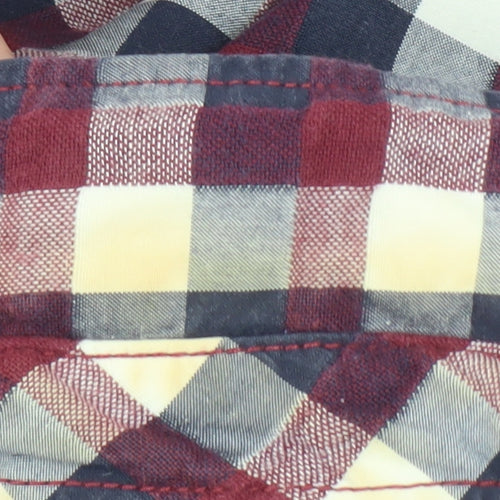 Jack & Jones Men’s Multicoloured Check Cotton Short Sleeve Shirt Size M