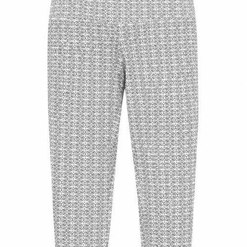 Suavé Womens Black Geometric Capri Leggings Small Tummy Control
