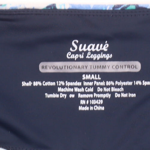 Suavé Womens Multicoloured Floral Capri Leggings Small