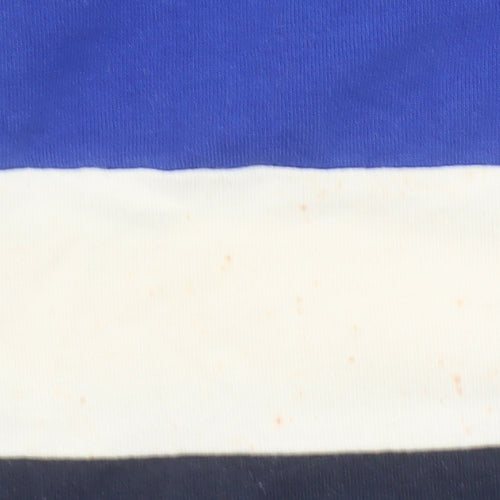 Bee Inspired Men Blue Colourblock Long Sleeve Slim Fit T-Shirt M
