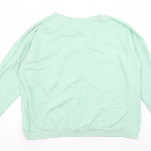 Bekkin Women’s Mint Green XXL V-Neck Pullover Sweatshirt