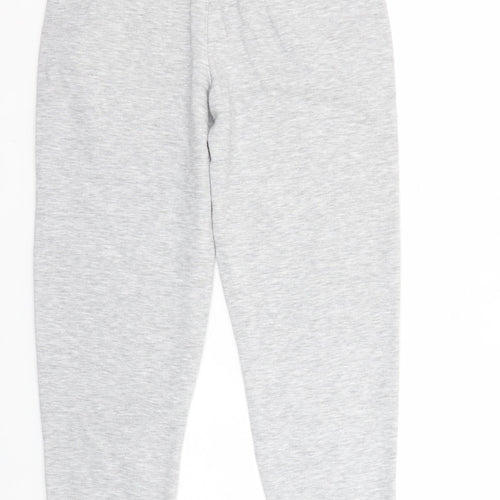 Slazenger Boys Grey Jogger Trousers 11-12 Years Elastic Waist Pockets