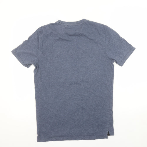 Diesel Men's Blue Crew Neck Short Sleeve Graphic T-Shirt Medium