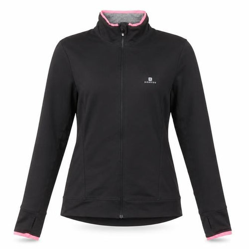 Domyos Women Black XS Full Zip Hoodie Jacket Sportswear