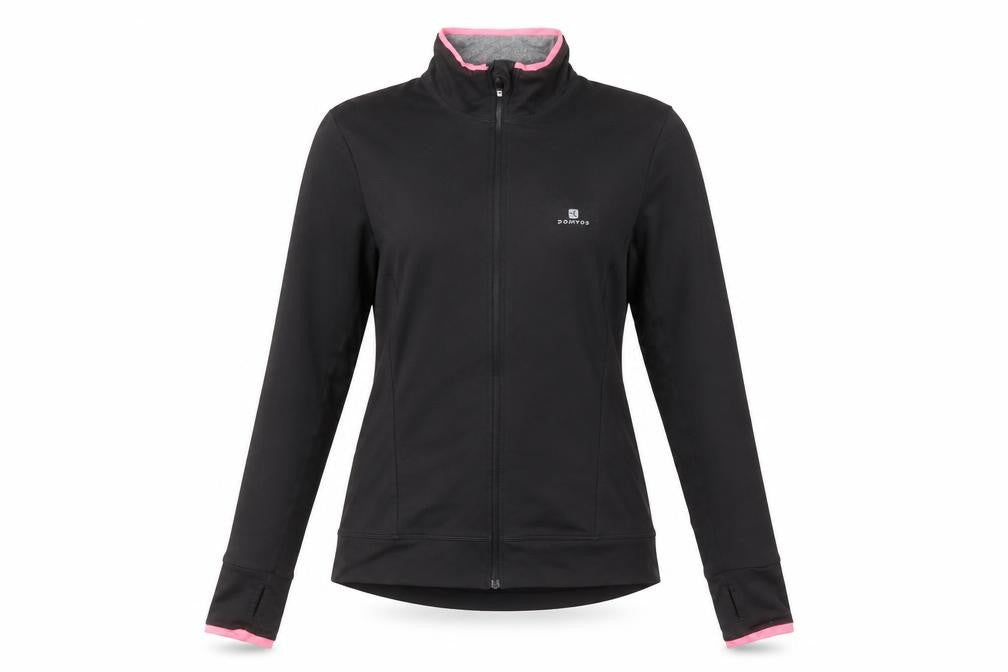 Domyos Women Black XS Full Zip Hoodie Jacket Sportswear